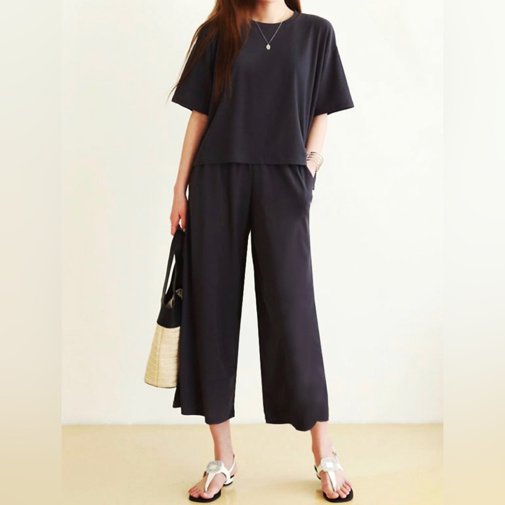 NWT | 3 COLORS | 2pc Set Lounge Wear Wrinkle-Free Casual Wear Pajama Set